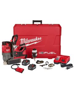 M18 FUEL 18 Volt Lithium-Ion Cordless  1-1/2 in. Lineman Magnetic Drill Kit with High Demand Battery