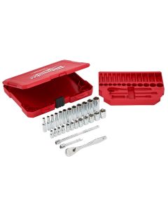 1/4 in. Drive Ratchet & Socket Set - Metric - 28 Piece