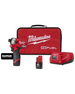 M12 FUEL 12 Volt Lithium-Ion Brushless Cordless SURGE 1/4 in. Hex Hydraulic Driver Kit