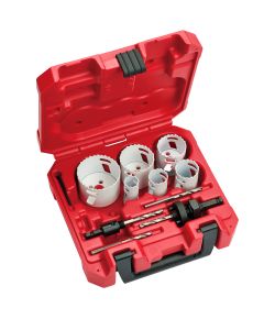 Electrician's Hole Dozer Bi-Metal Hole Saw Kit  - 10 Piece