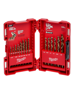 23 Pc RED HELIX™ Cobalt Drill Bit Set