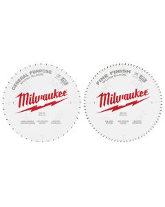 12 in. 44T + 80T Two Pack Circular Saw Blade