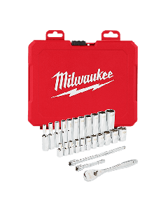 1/4" Drive 26pc Ratchet & Socket Set - SAE