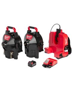 M18 FUEL 18 Volt Lithium-Ion Brushless Cordless Drain Cleaning 1/2 in. Switch Pack Sectional Drum System Kit
