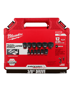 12PC SHOCKWAVE Impact Duty™ 3/8" Drive SAE Standard 6 Point Socket Set