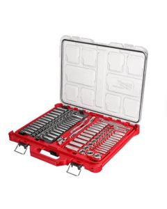 1/4" & 3/8” Drive 106pc Ratchet & Socket Set with PACKOUT Low-Profile Organizer - SAE & Metric