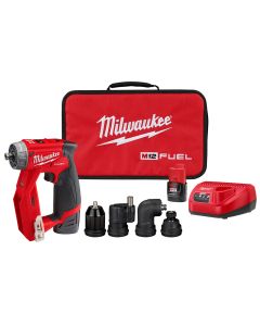 M12 FUEL 12 Volt Lithium-Ion Brushless Cordless 4-in-1 Installation 3/8 in. Drill Driver W/ 4 Tool Head Kit