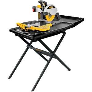10-in 15-Amp Wet Bridge Sliding Table Tile Saw with Stand