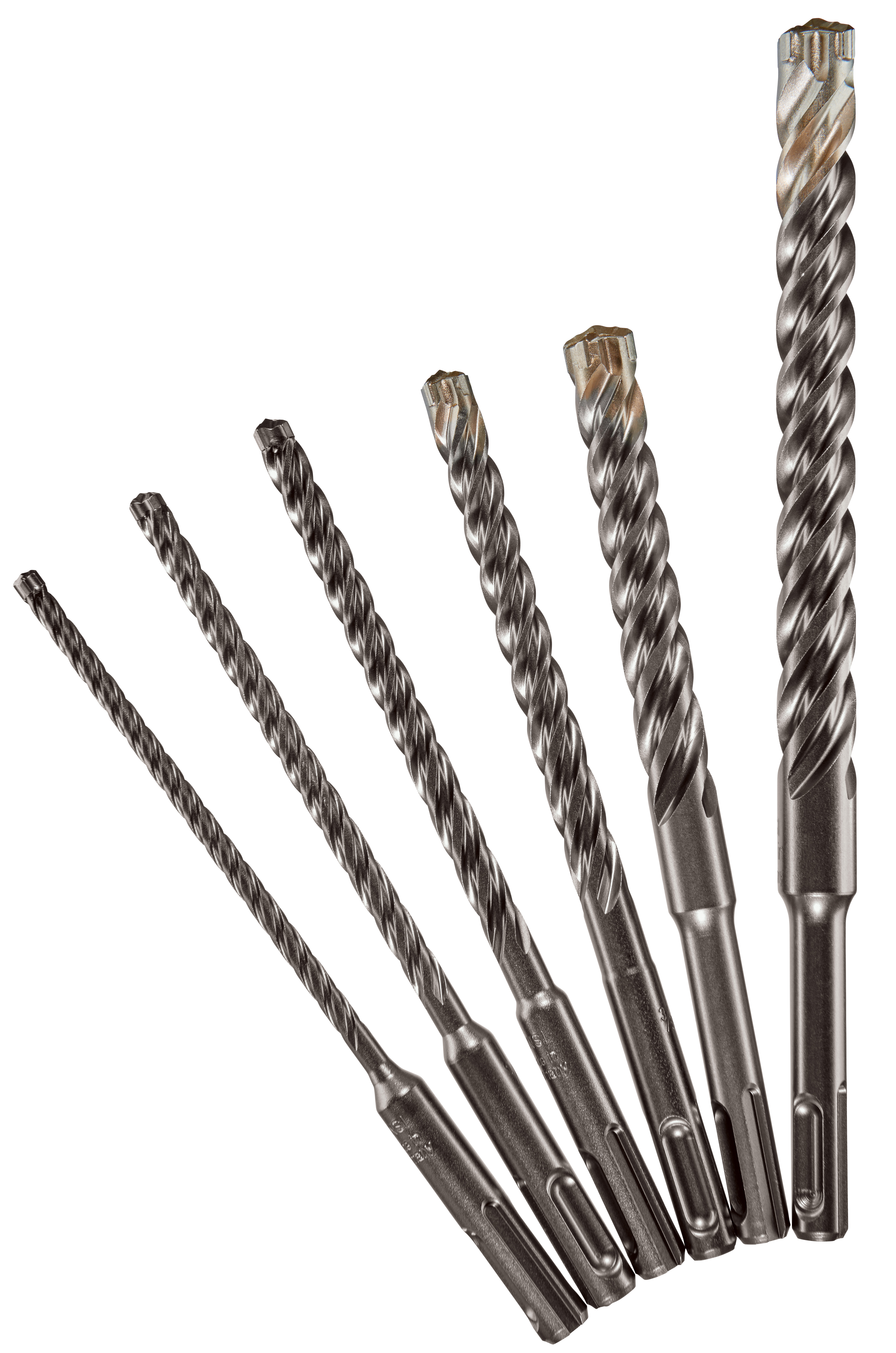 6-Piece MX4 4-Cutter SDS-Plus Rotary Hammer-Drill Bit Kit