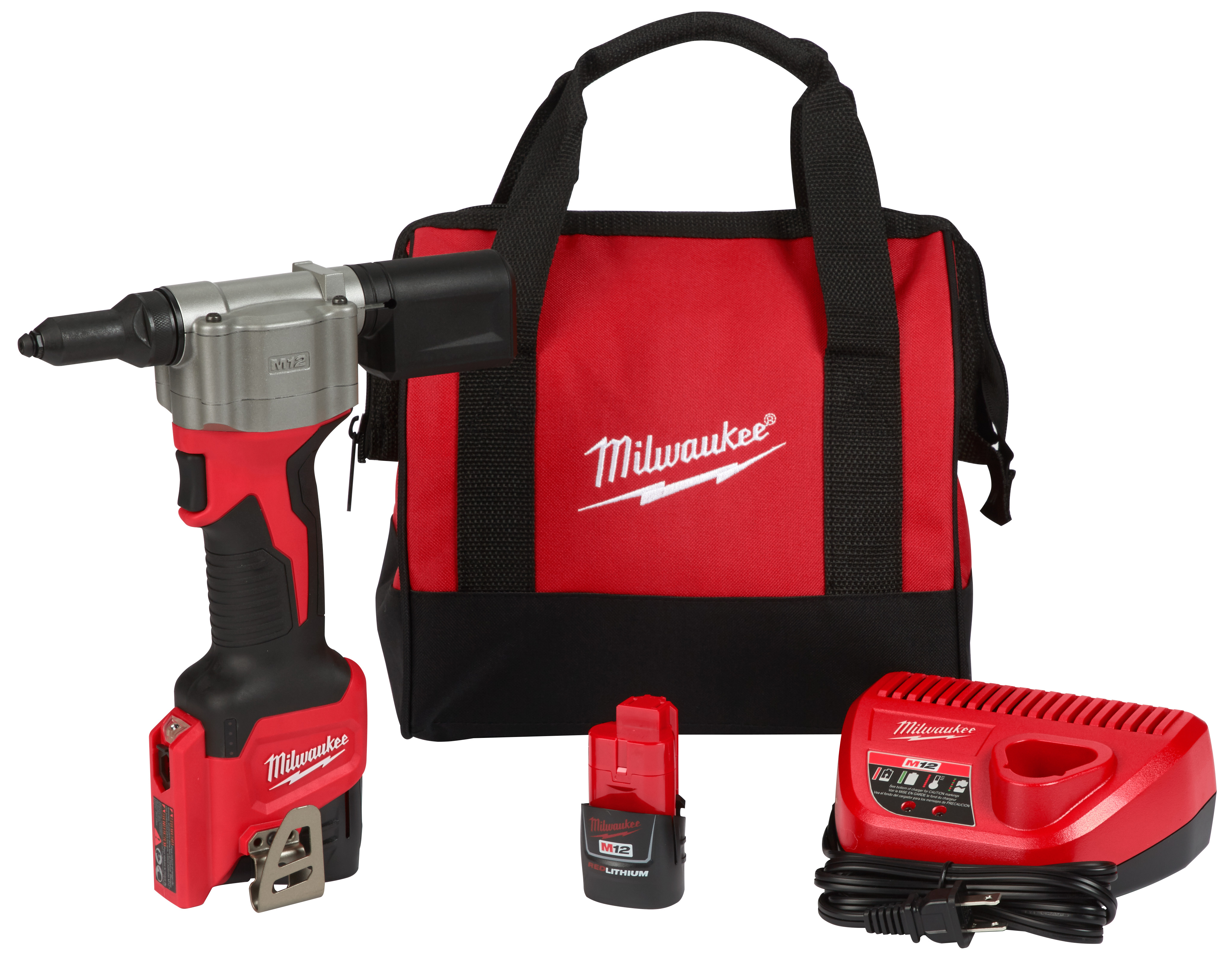 M12 12 Volt Lithium-Ion Brushless Cordless Rivet Tool Kit