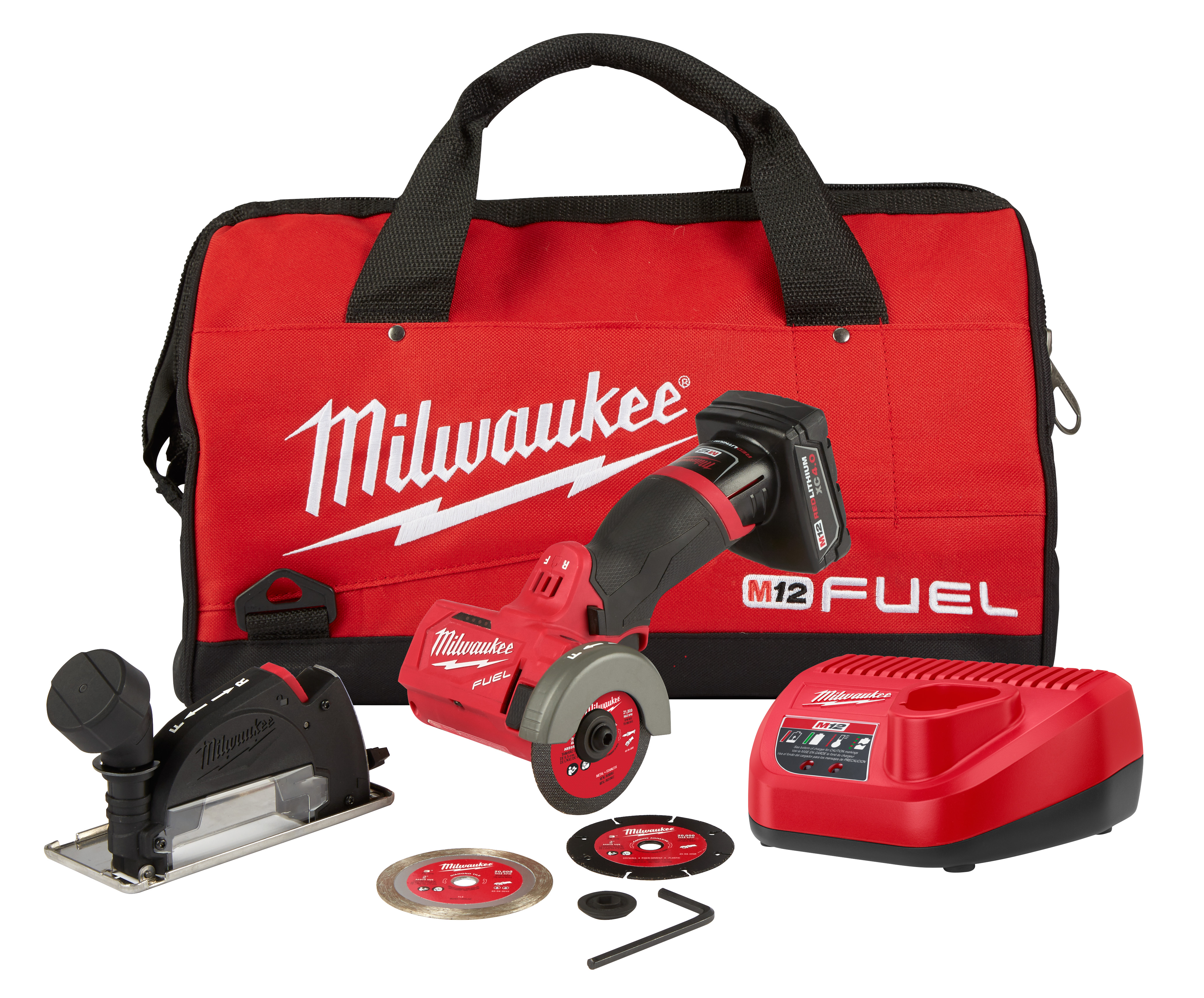 M12 FUEL 12 Volt Lithium-Ion Brushless Cordless 3 in. Compact Cut Off Tool Kit