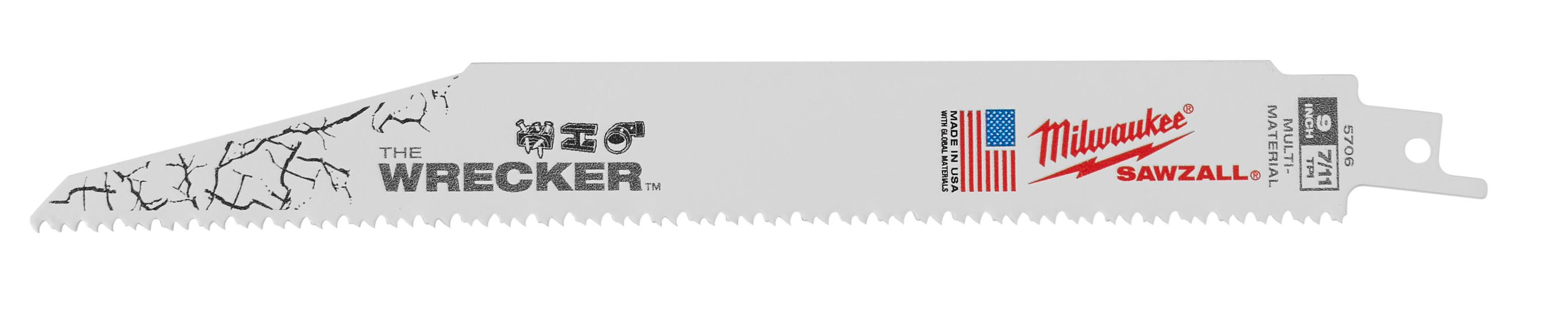 The Wrecker Multi-Material SAWZALL Blade 9 in. 7/11TPI - 100 Pack