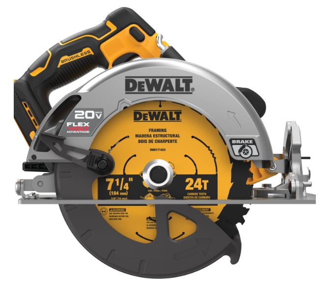 20V MAX* 7-1/4 IN. BRUSHLESS CORDLESS CIRCULAR SAW WITH FLEXVOLT ADVANTAGE™ (TOOL ONLY)