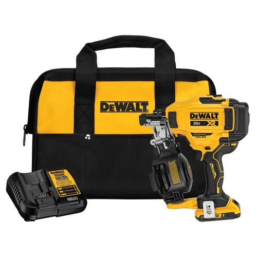 20V MAX 15° CORDLESS COIL ROOFING NAILER KIT