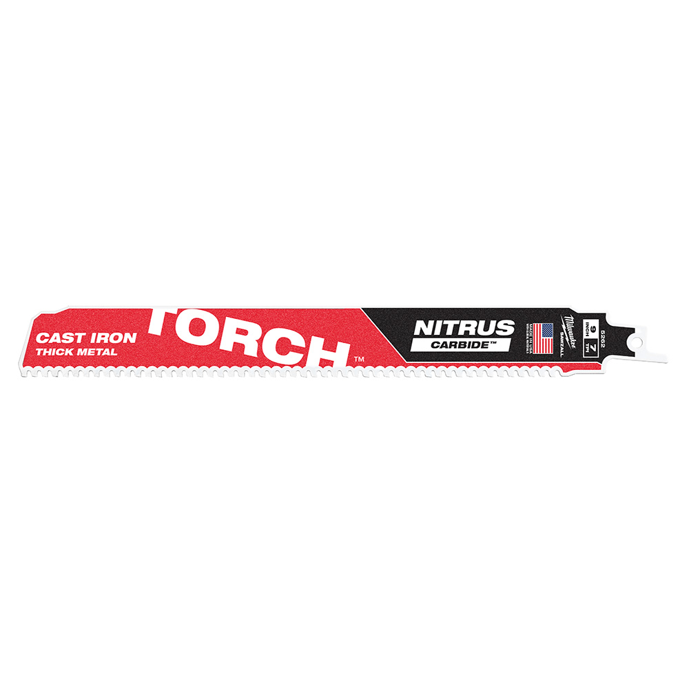 9" 7TPI The TORCH for Cast Iron with NITRUS CARBIDE  - 1 Pack
