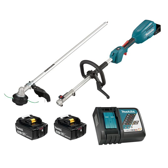 18V LXT (4.0 Ah) BL Split Shaft Power Unit with EM409MP 13" Line Trimmer Attachment