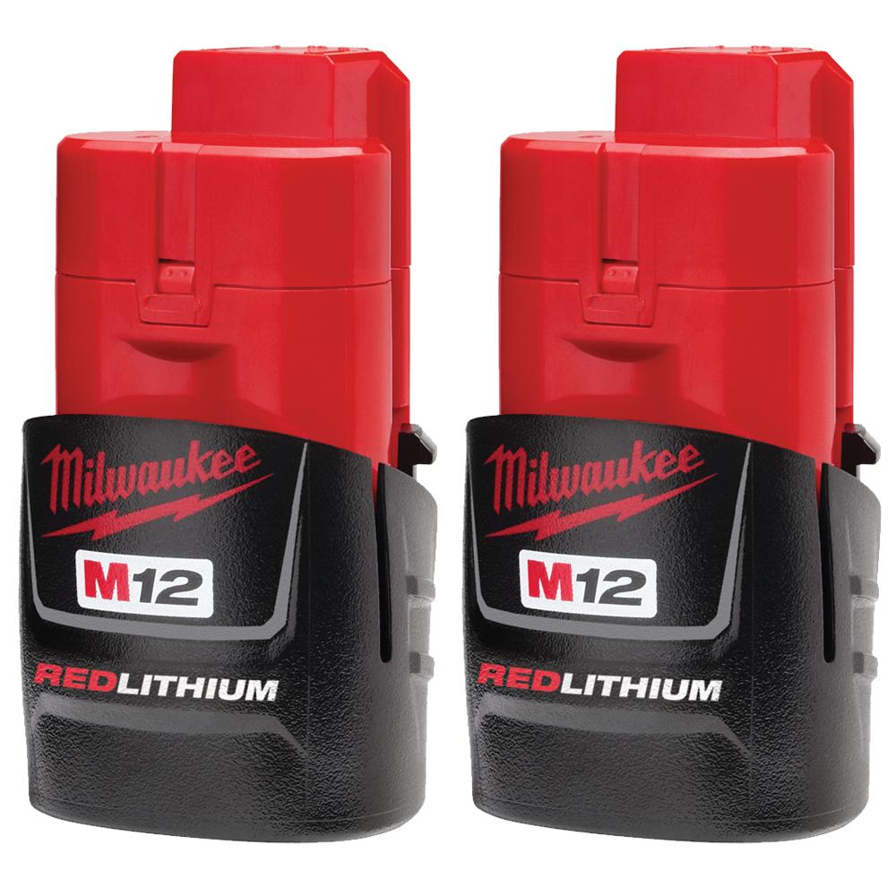 M12 12 Volt Lithium-Ion REDLITHIUM CP1.5 Compact Battery Pack - 2 Pack