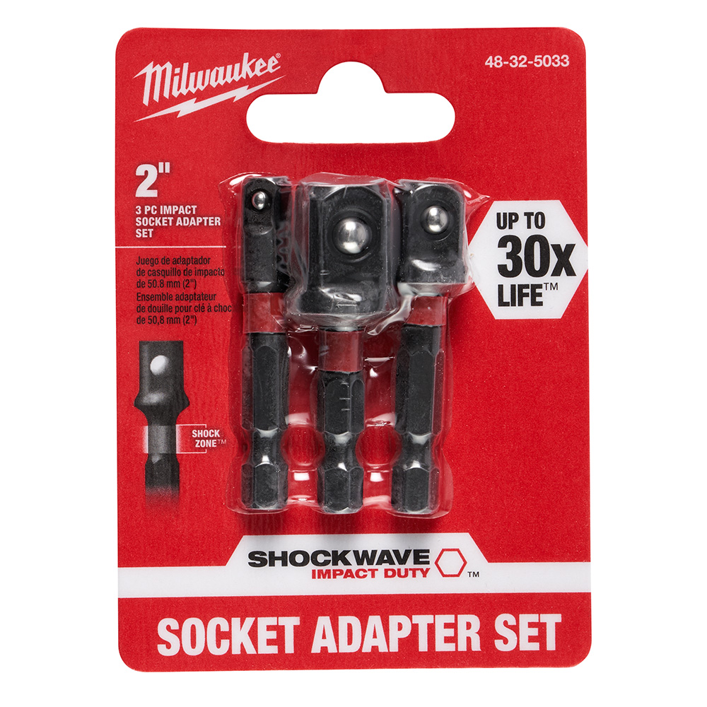 SHOCKWAVE Hex Shank Socket Adapter Set