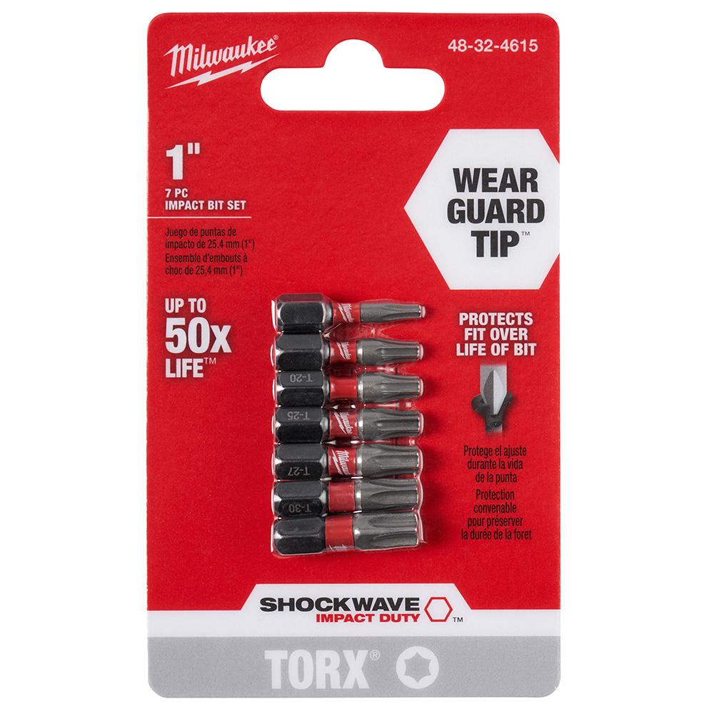 SHOCKWAVE Impact Torx Insert Bit Set -7 Piece