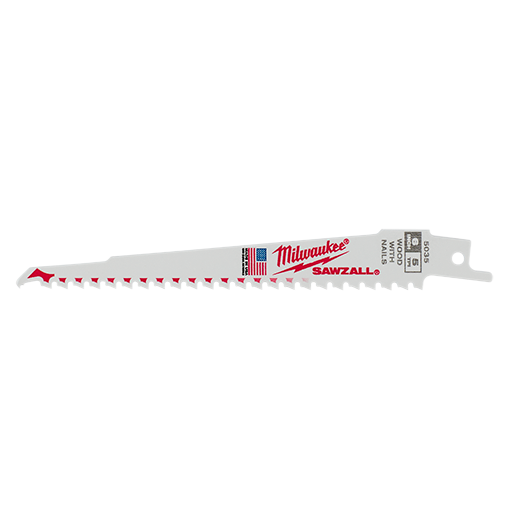 SAWZALL® Nail Embedded Wood Blades 6" - 10 Pack(Bulk)