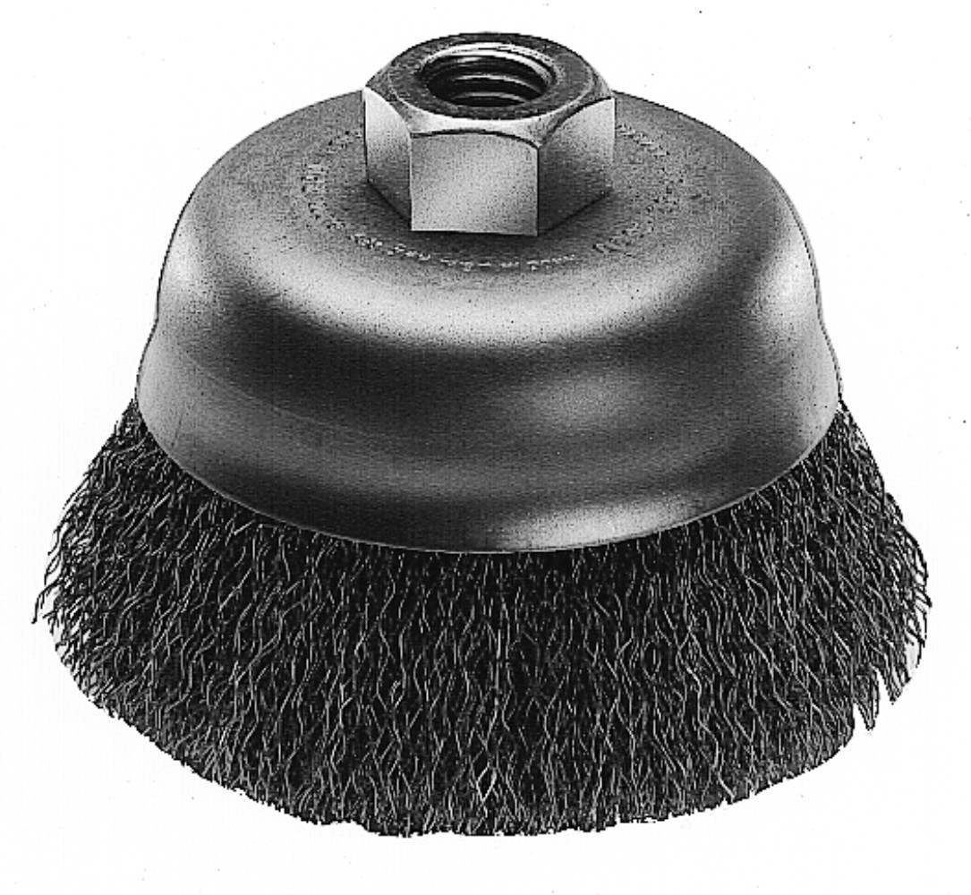 4 in. Carbon Steel Crimped Wire Cup Brush