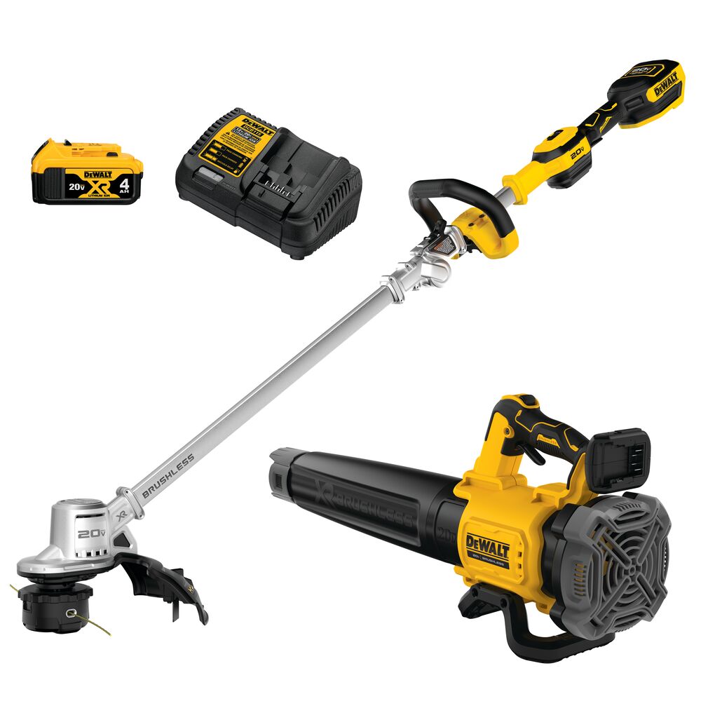 DEWALT 20V MAX String Trimmer & Blower Bundle, 14-Inch