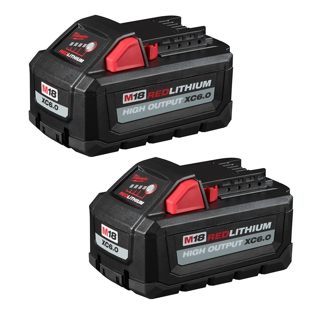 M18 18 Volt Lithium-Ion REDLITHIUM XC6.0 Extended Capacity Battery Pack - 2 Pack