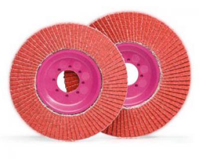 EZ-FLAP + CERAMIC - Ceramic Flap Discs-Trimmable (T27) 4-1/2 x 7/8 