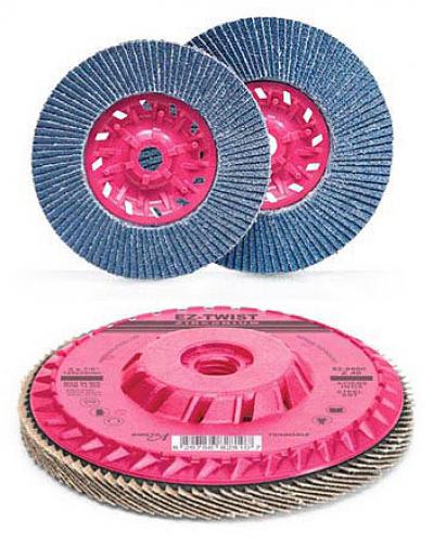 Zirconium Flap Discs – Threaded & Air-Cooled (T27) 4-1/2 x 5/8-11nc (Box of 10) 