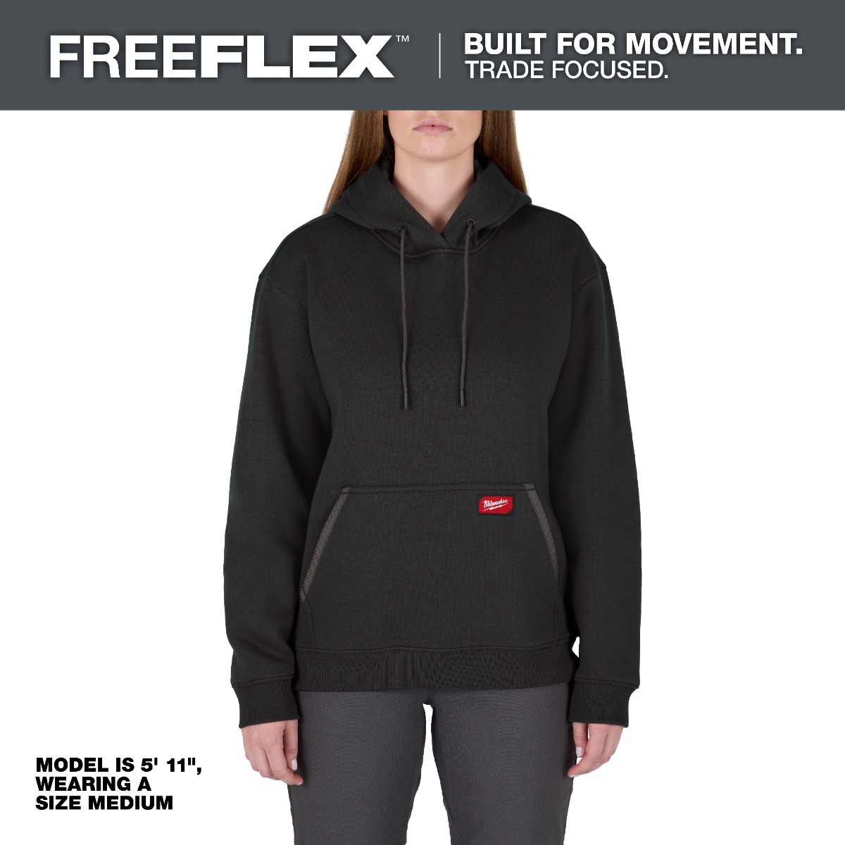 Women's FREEFLEX™ Pullover Hoodie  - Black - 2XLarge