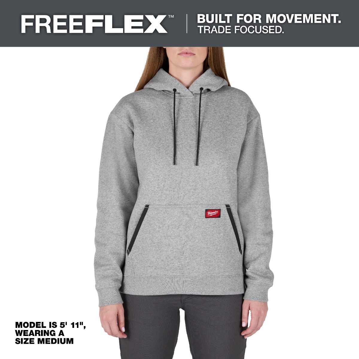 Women's FREEFLEX™ Pullover Hoodie  - Gray - XLarge