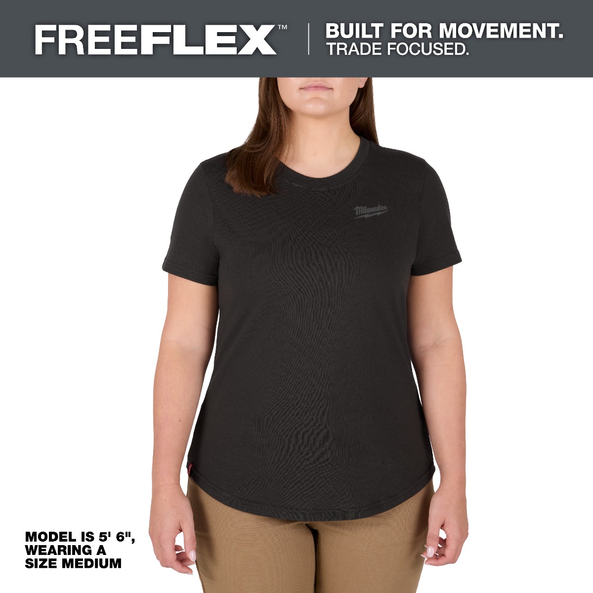 Women's FREEFLEX™ Hybrid Tee - Short Sleeve Black - Small