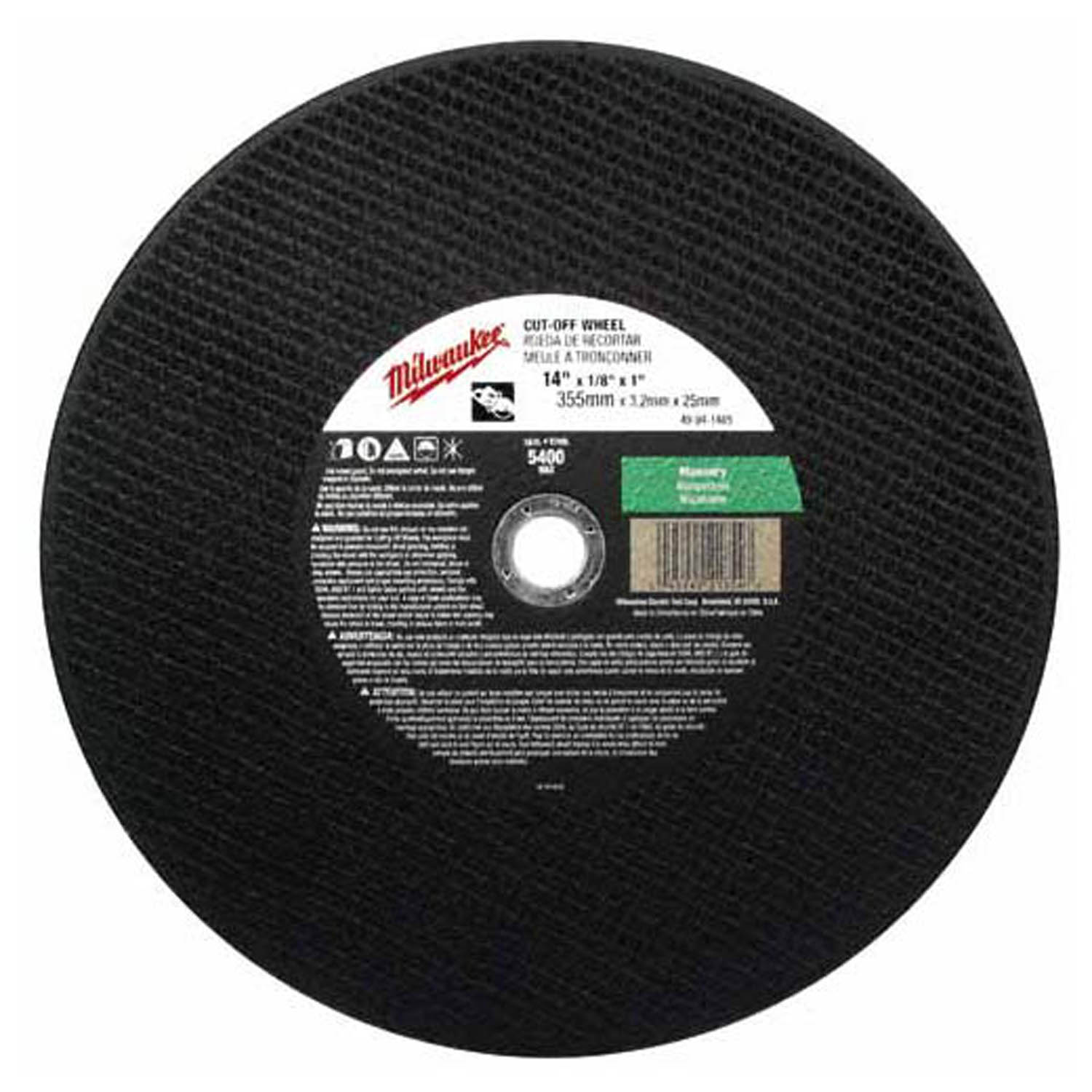 14 in. x 1/8 in. x 20 mm Cut-Off Wheel (Type 1) (10 PACK)