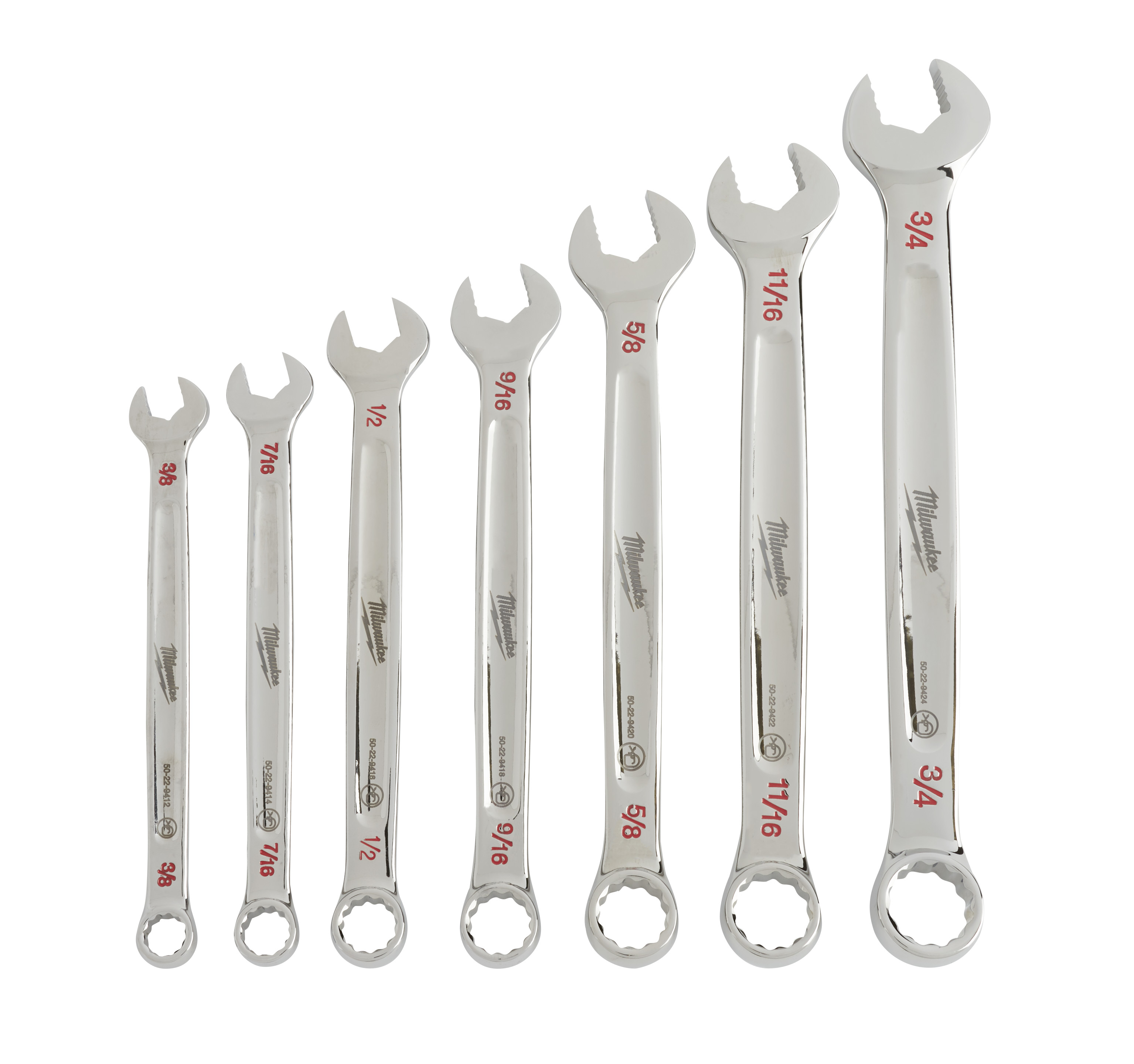 7-Piece Combination Wrench Set - SAE