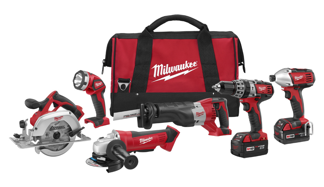 M18 18 Volt Lithium Ion Cordless Combo Kit - 6 Tool