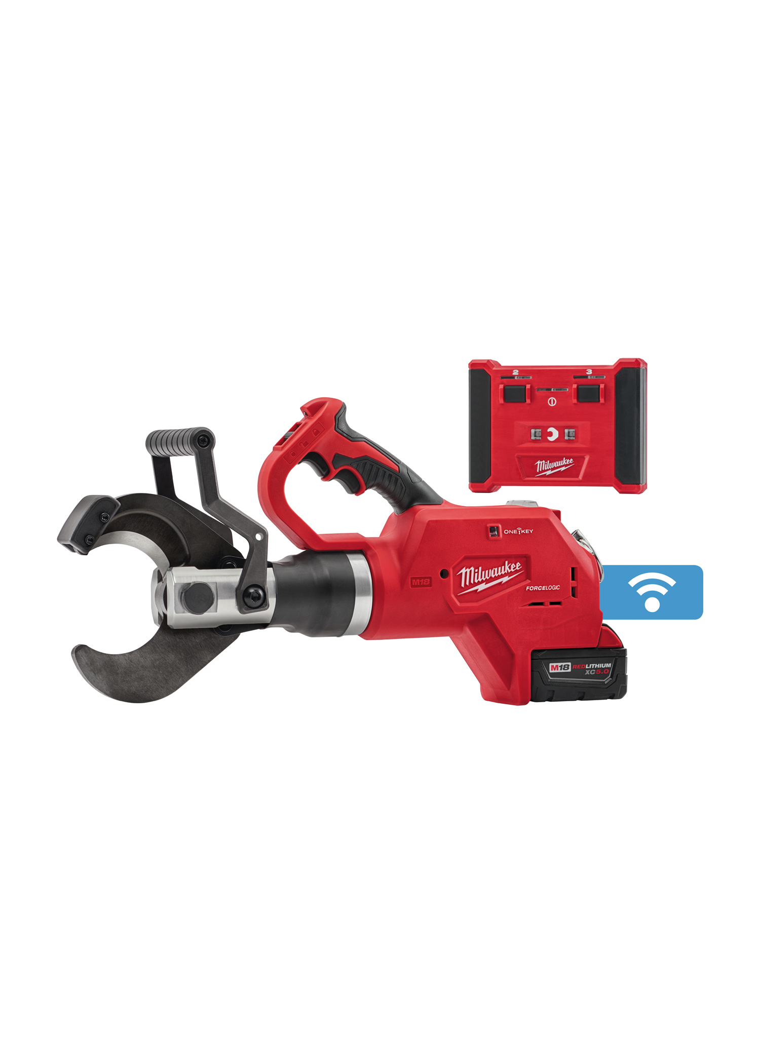 M18 18 Volt Lithium-Ion Cordless FORCE LOGIC 3 in. Underground Cable Cutter w/Wireless Remote Kit