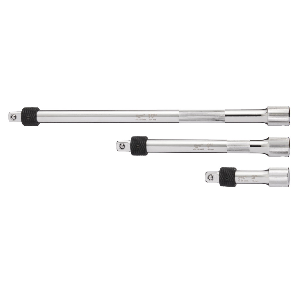 3pc 3/8” Drive Locking Extension Set