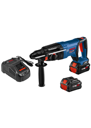 18V EC Brushless SDS-plus® Bulldog™ 1 In. Rotary Hammer Kit with Mobile Dust Extractor and (2) CORE18V Batteries