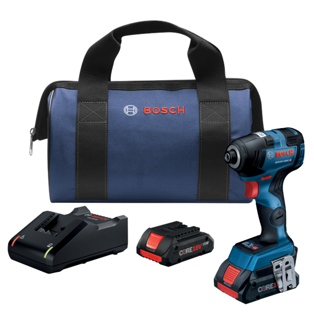 18V EC Brushless Connected-Ready 1/4 In. Hex Impact Driver Kit with (2) CORE18V 4.0 Ah Compact Batteries