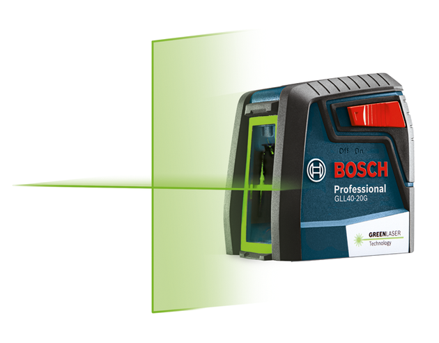 Green-Beam Self-Leveling Cross-Line Laser