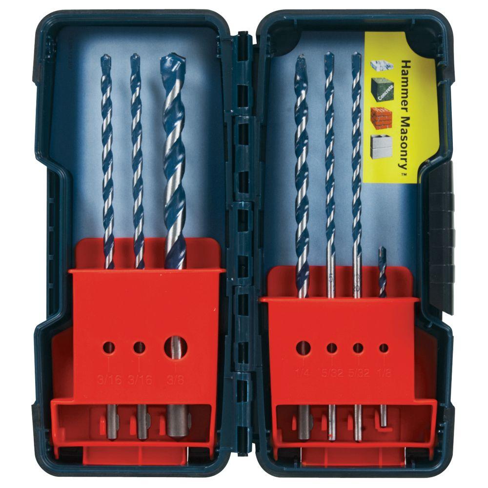 7 Piece BlueGranite™ Turbo Carbide Hammer Drill Bits Set