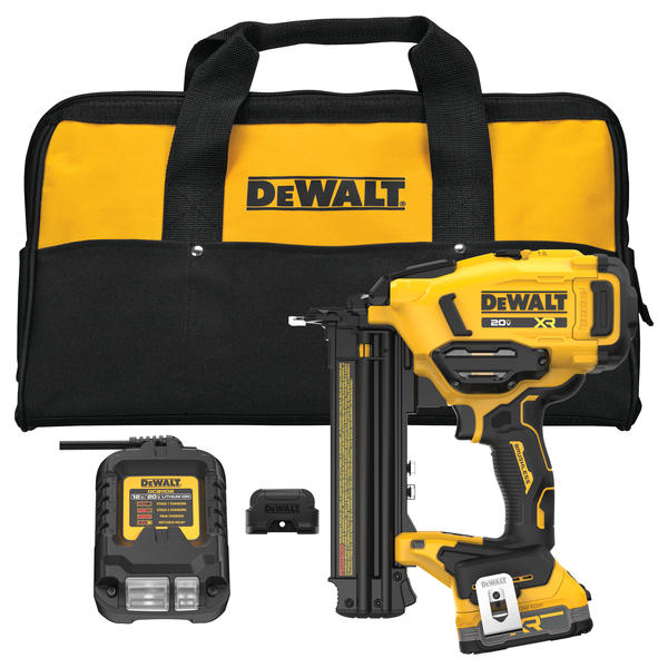 DEWALT® 20V MAX* XR cordless 18ga brad nailer kit