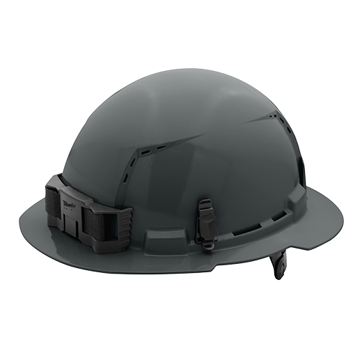 Milwaukee Vented Hard Hat with 6pt Ratcheting, Class C, Black - Full Brim