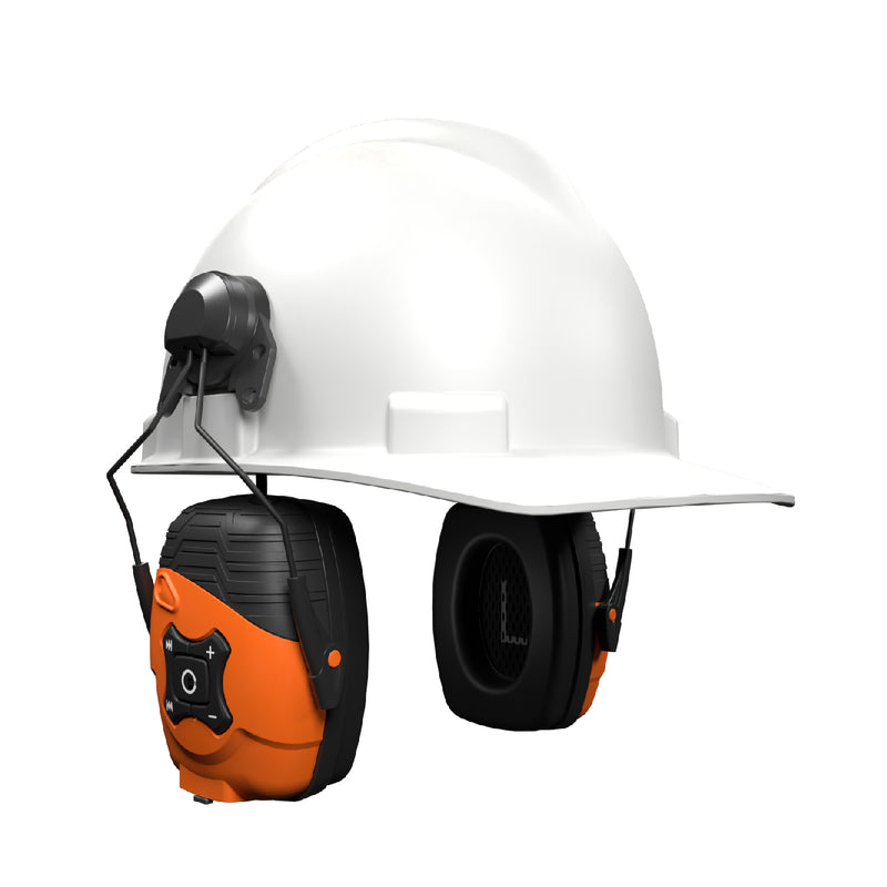 LINK 2.0 Helmet Mount Earmuff - Safety Orange, 79 dB volume limit [industry specialized]