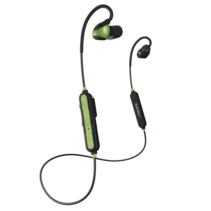 PRO Aware Bluetooth Earbuds - Safety Green, Ambient Listening Technology