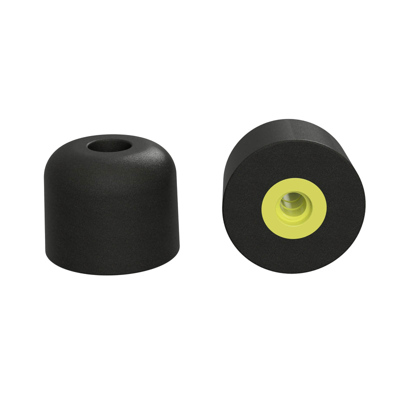 TRILOGY Replacement Foam Ear Tips (5 pairs/pack) - Medium Short  (Yellow Core)