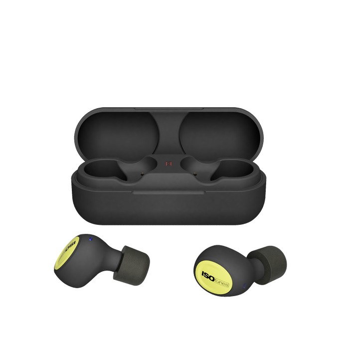 FREE 2.0 LISTEN ONLY True Wireless Bluetooth Earbuds - Safety Yellow