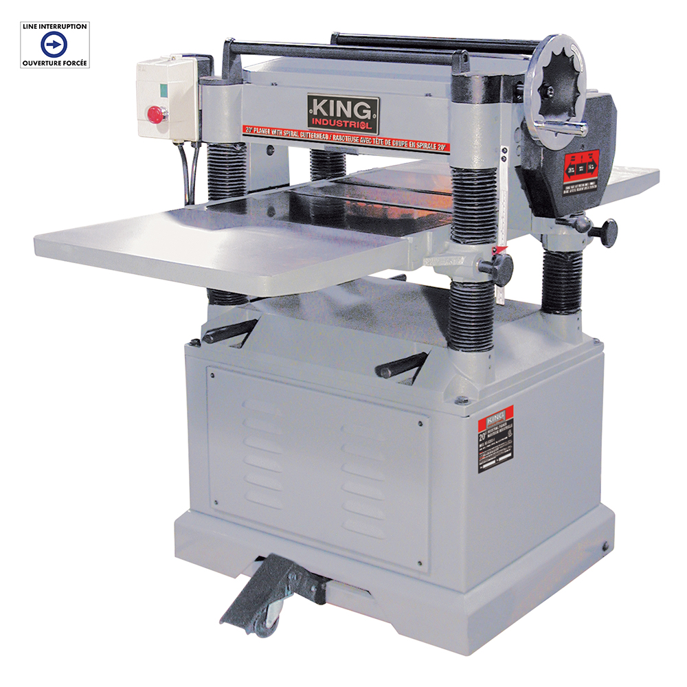 20 INCH PLANER WITH SPIRAL CUTTERHEAD