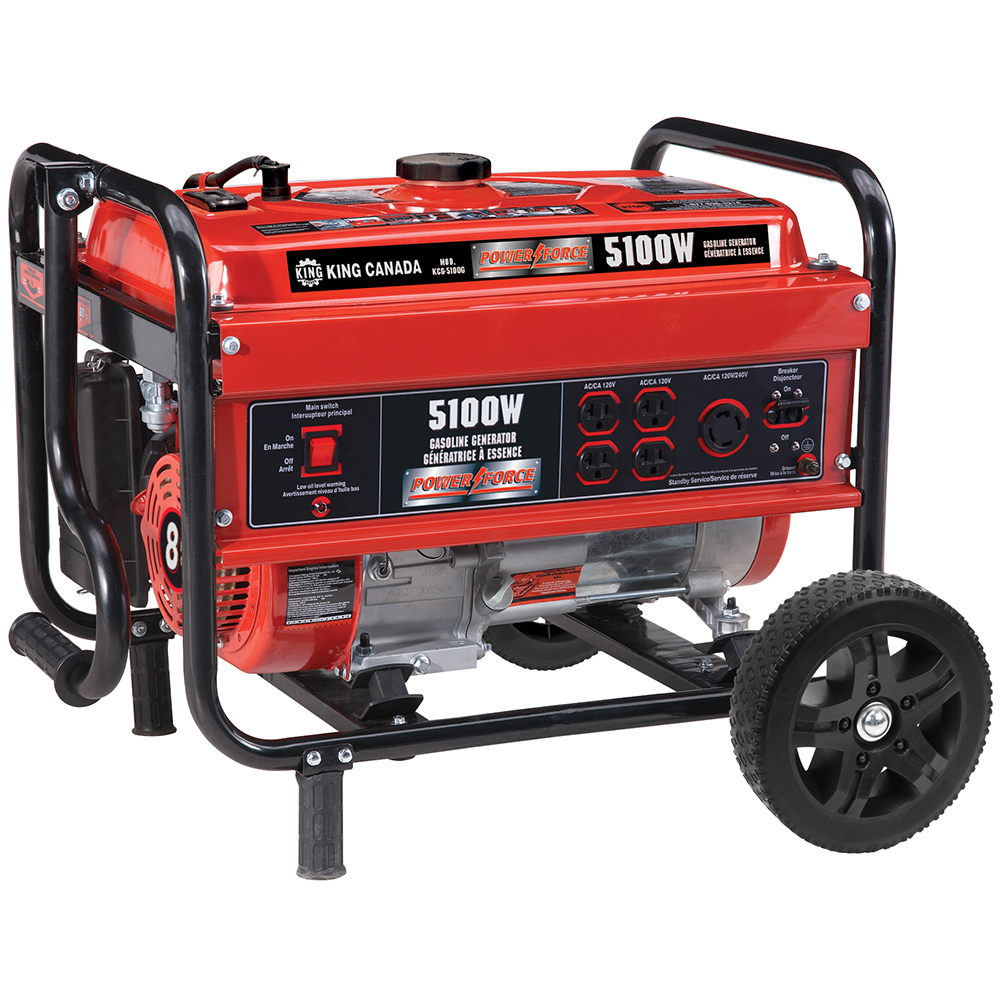 5100W GASOLINE GENERATOR WITH WHEEL KIT