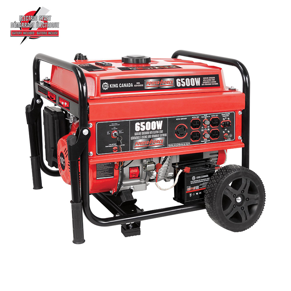 6,500W GASOLINE GENERATOR WITH ELECTRIC START